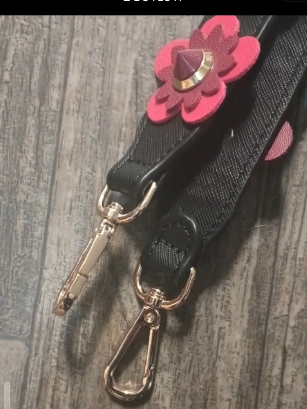 Handbag Replacement Strap with Gold Accessories